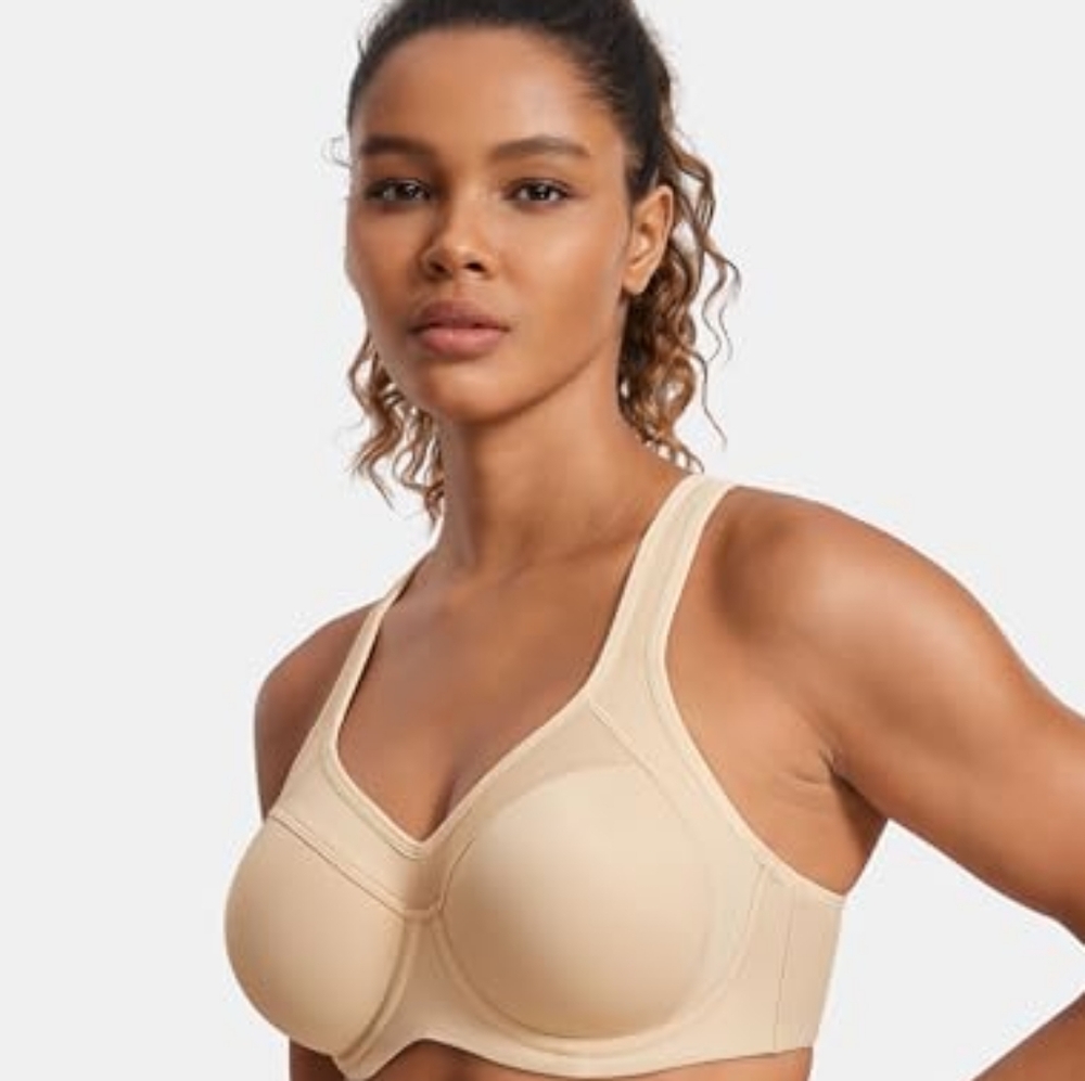 Syrokan Women's Full Support High Impact Racerback Underwire Sports Bra